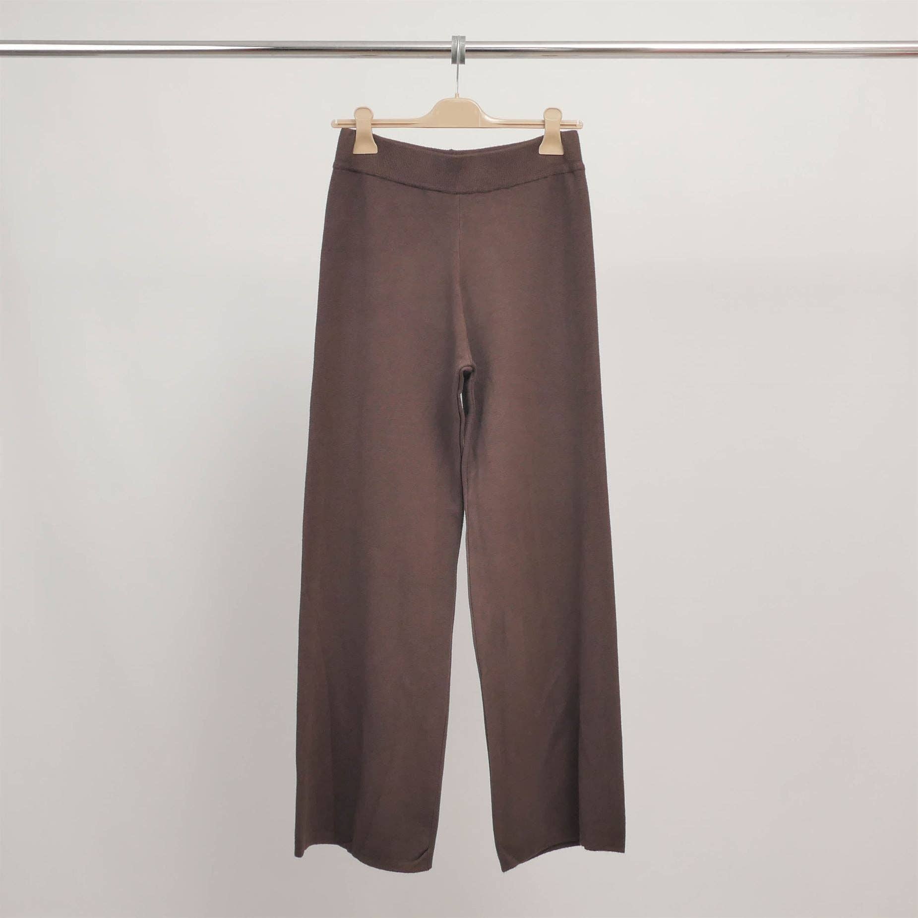 Cecile Wang – wholesale Pants – Women's – Wide stretch knit pants with elastic waistband DSY83495