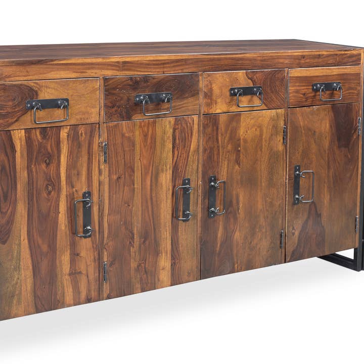 Timbergirl Sheesham Wood 4 Door 4 Drawer Sideboard for wholesale by Timbergirl