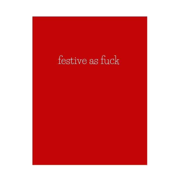 Tarjeta de Navidad Festiva de Cojones para venta al por mayor de Peace, Love and Sarcasm