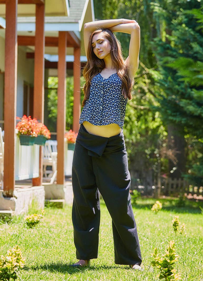 BohoClandestino - Wholesale Pants – Women's - Summer Fisherman Pants for Women Black