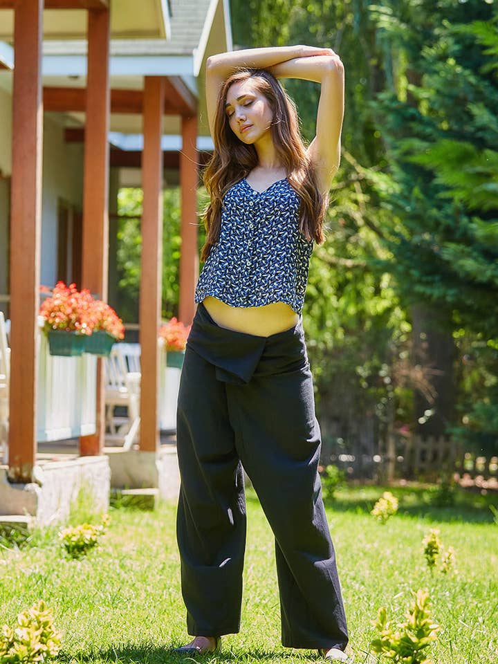 BohoClandestino - Wholesale Pants – Women's - Summer Fisherman Pants for Women Black0