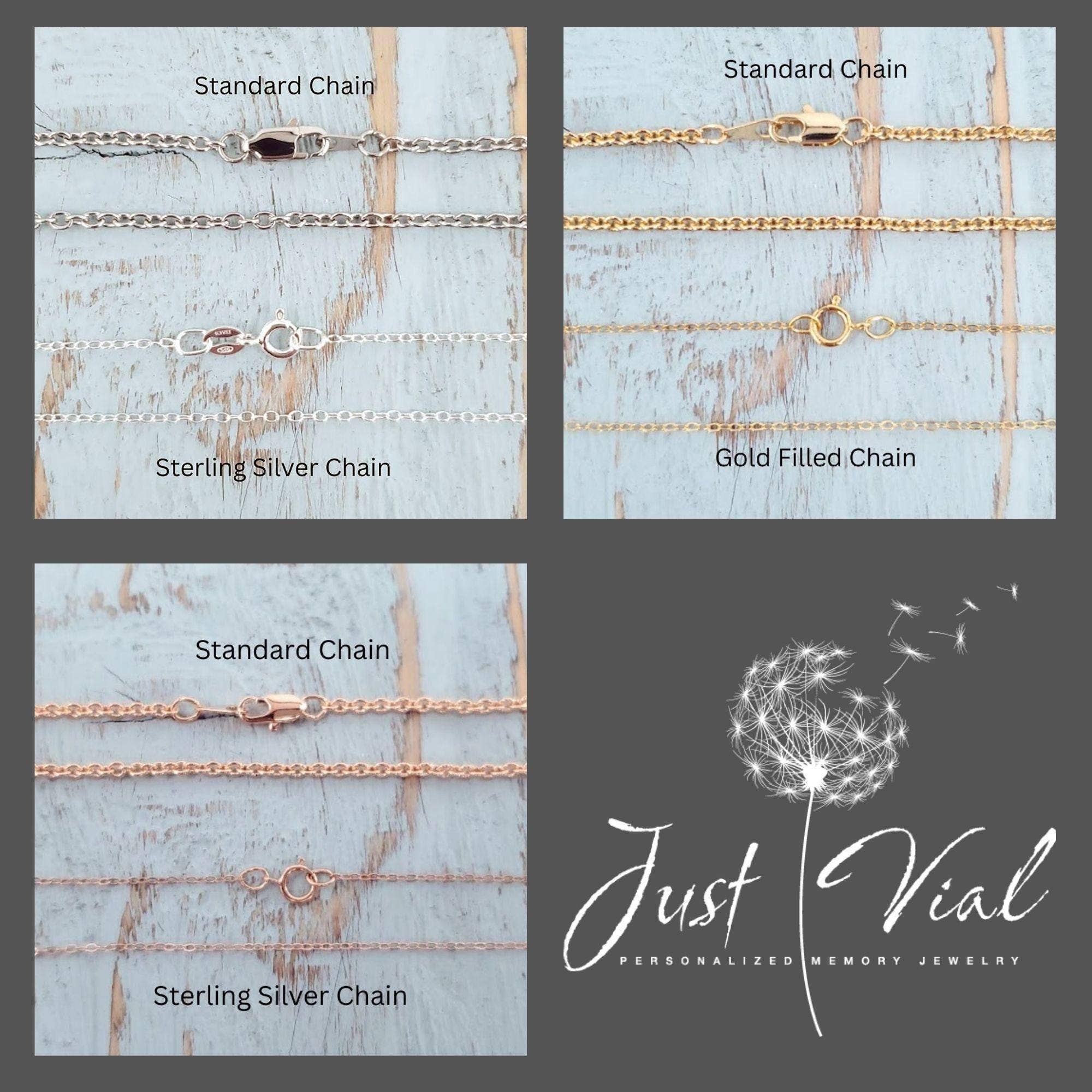 Just Vial - Wholesale Pendant/Charm Necklace - Crystal Urn Necklace - Memorial Cremation Jewelry for Ashes 5