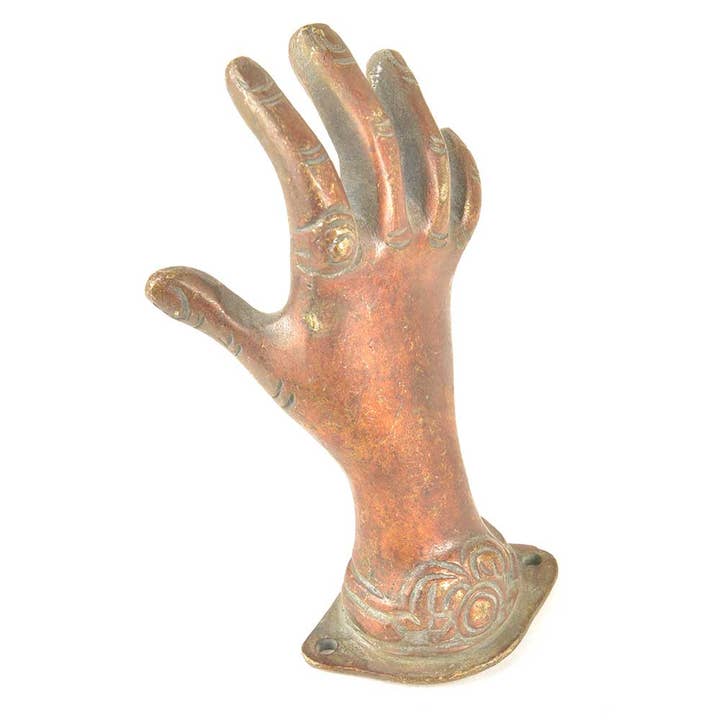 Conjunto de 4 puxadores de latão para porta (castanho) por atacado de Daana Paani LLC