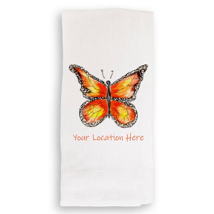 French Graffiti – Engroshandel Viskestykke – Monarch Butterfly med placering2