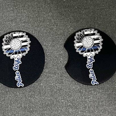 Luna Girl Boutique - Wholesale Car Coaster - Women's - Police Wife Coasters0