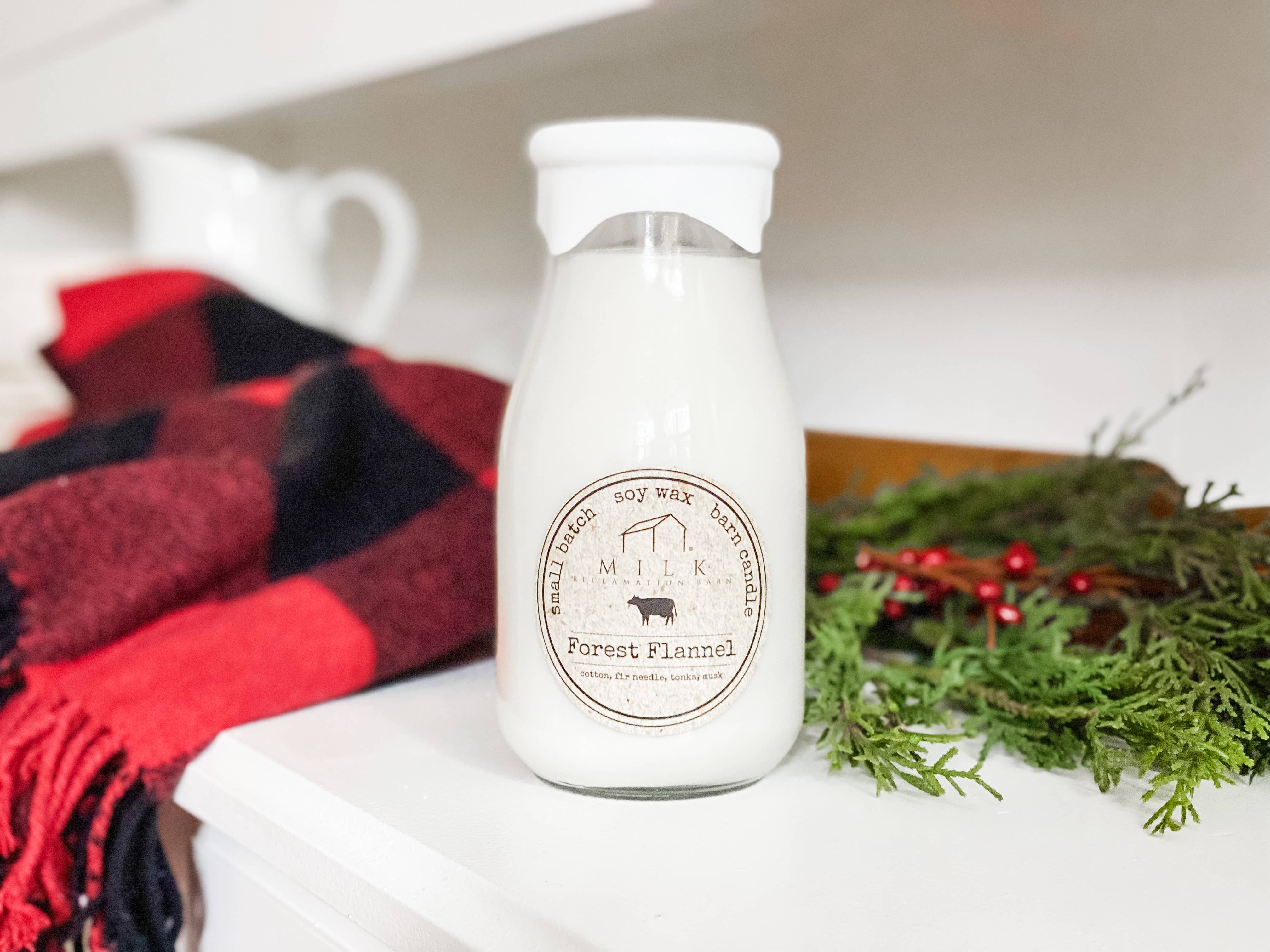 Milk Reclamation Barn - Wholesale Jar/Filled Candle - Milk Bottle Candle 13 oz17