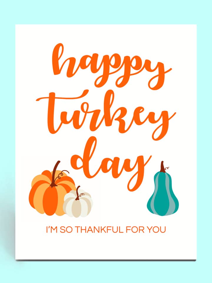 Happy Turkey Day for wholesale by Cards o' Glee LLC