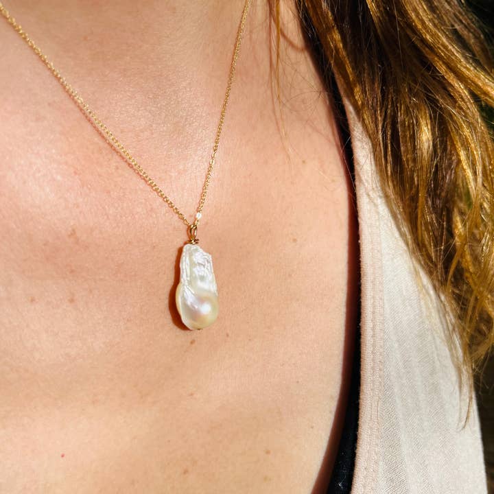 Collar de perlas barrocas para venta al por mayor de Willett and Co