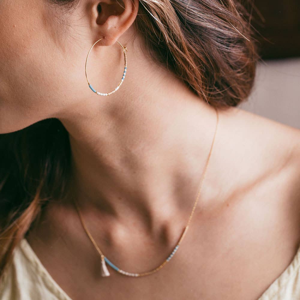 Amano Studio - Wholesale Hoop Earrings - Japanese Seed Bead Hoops- multiple colorways7