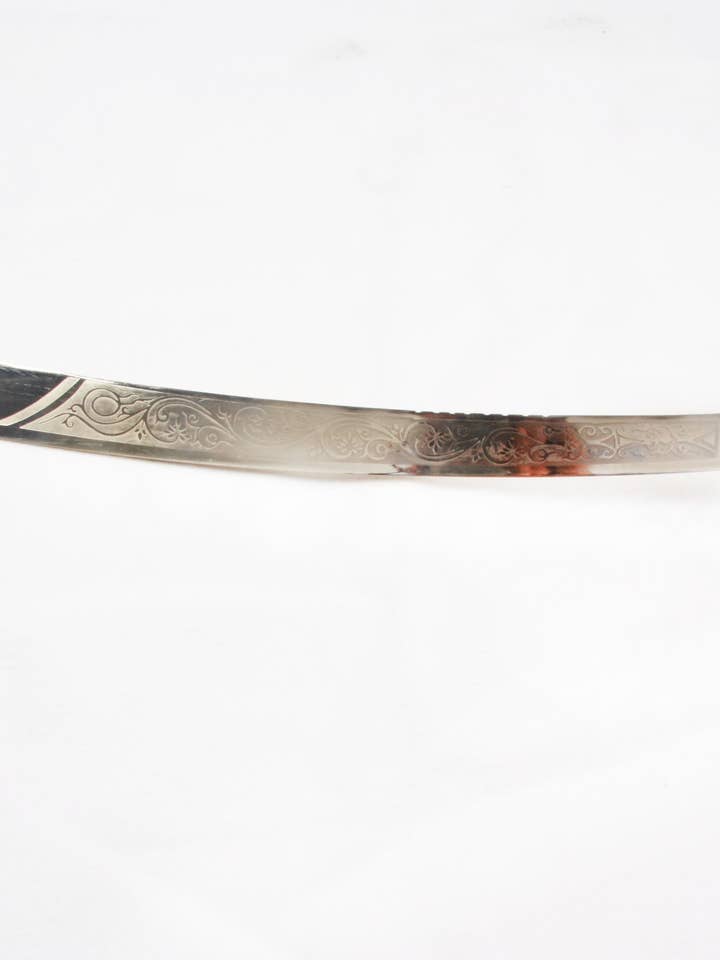 Espada dragón danza del vientre hoja dorada con mango dorado para venta al por mayor de Senoritas Tribal Designs