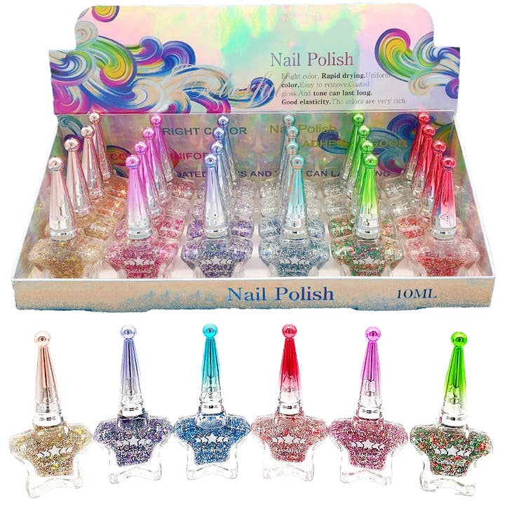 Cap Zone - Wholesale Nail Polish - Star Metallic Glitter Shimmer Gel Nail Polish