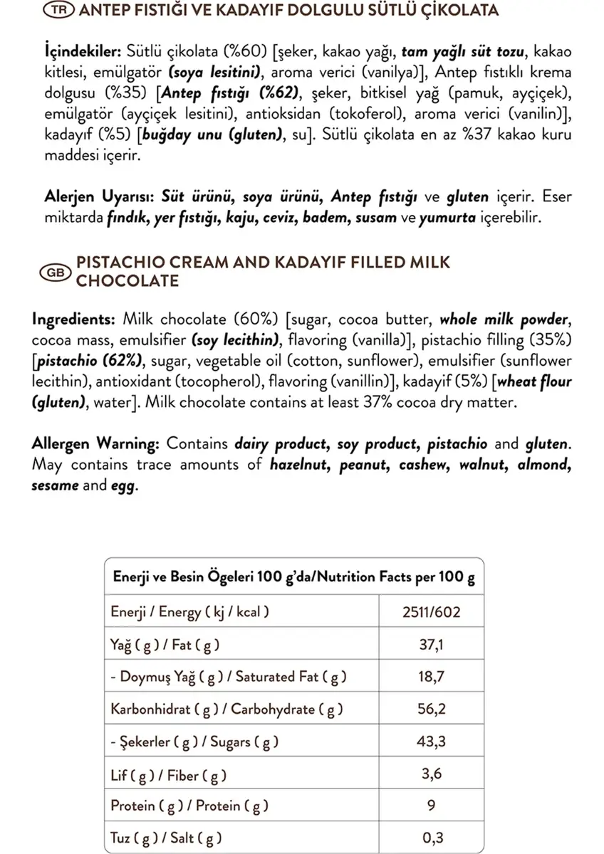 Pistest - Wholesale Chocolate Bar - Juva Dubai Chocolate with Pistachios and Kadayif 100g4