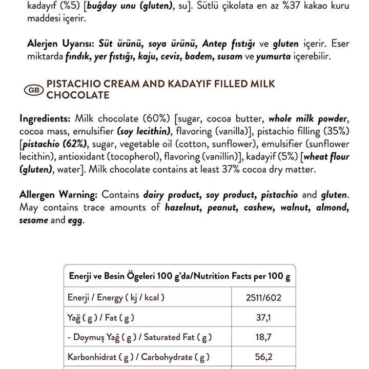 Pistest - Wholesale Chocolate Bar - Juva Dubai Chocolate with Pistachios and Kadayif 100g4