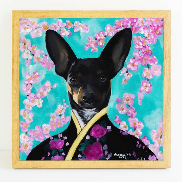 Impressão Artística de Nori Chihuahua Sakura por atacado de MeerCatArt