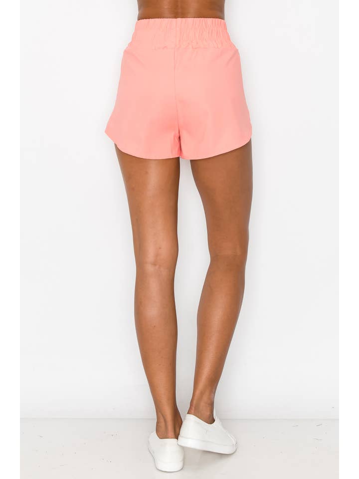 Shop Lev - Wholesale Athletic Shorts - Women's - Banding High Waist Active Windbreaker Shorts13