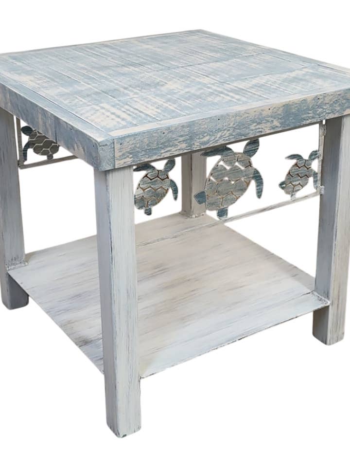 24" Square Turtle End Table for wholesale by Coast Lamp Mfg