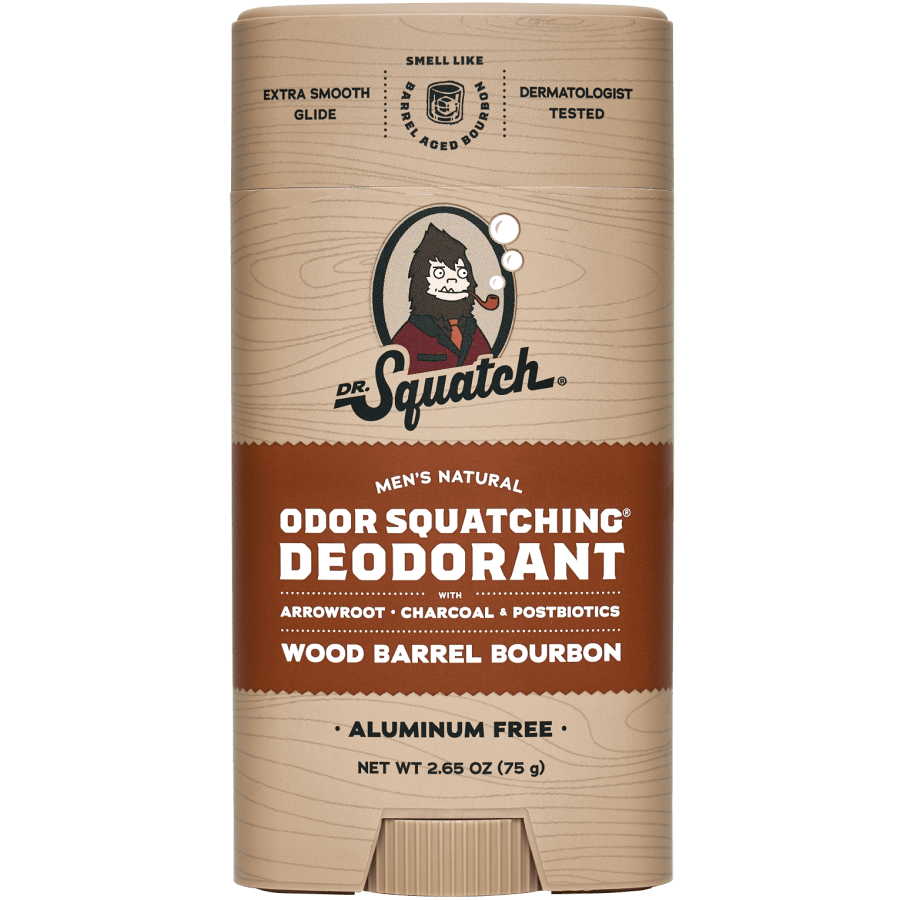 Dr. Squatch - Wholesale Deodorant - Men's - Wood Barrel Bourbon Deodorant - 6 Units0