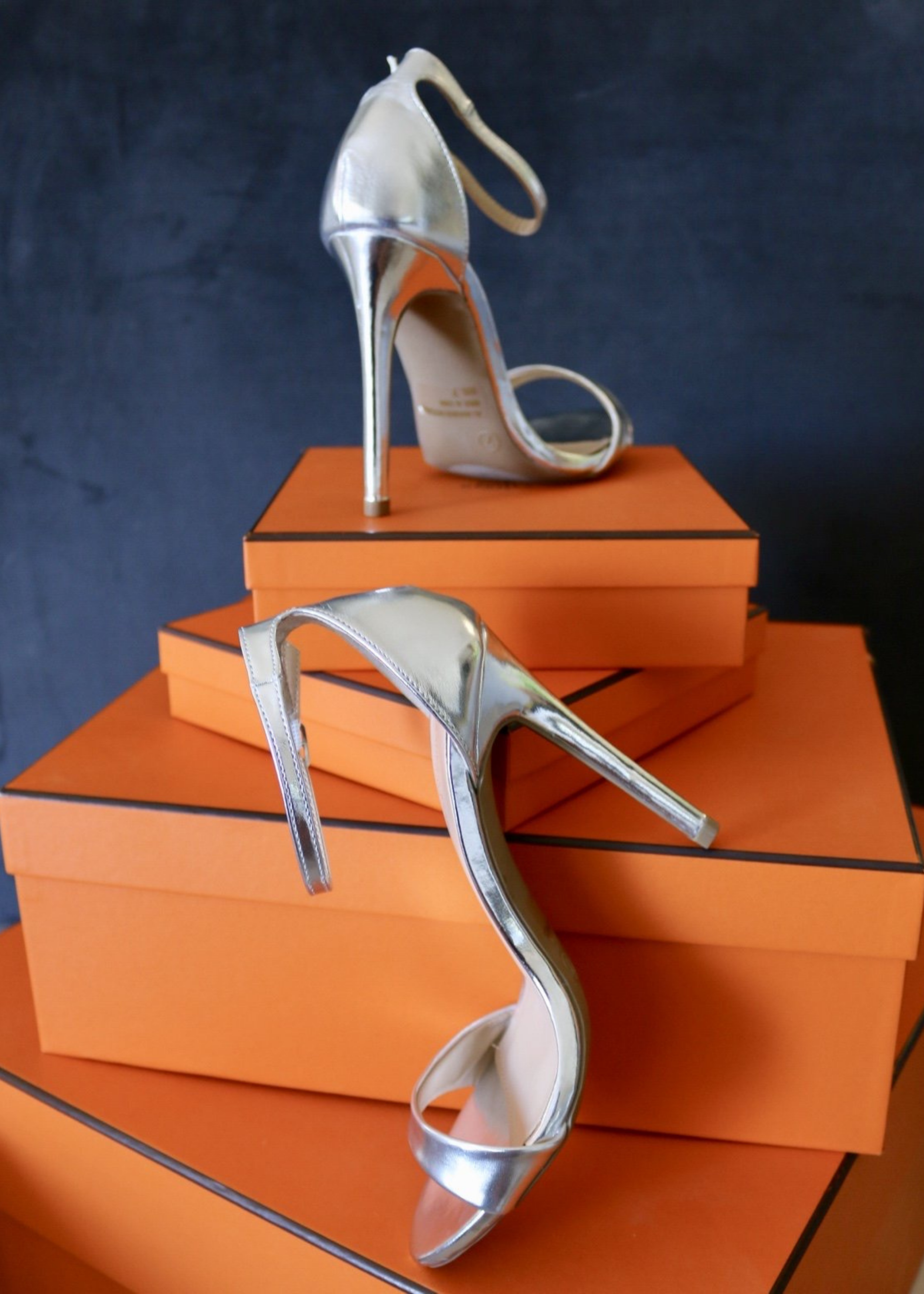 Shoes By Alexandria Brandao - Wholesale High Heels - Women's - Ali Silver Heels3