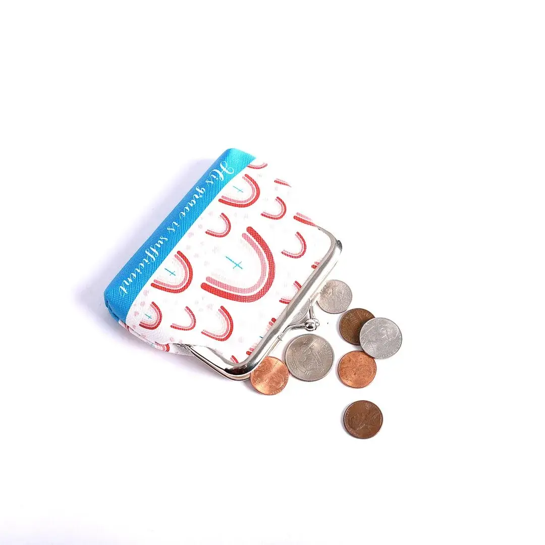 Swanson Christian Products - Wholesale Coin Purse - Women's - Coin Purse - His Grace Is Sufficient Rainbows1