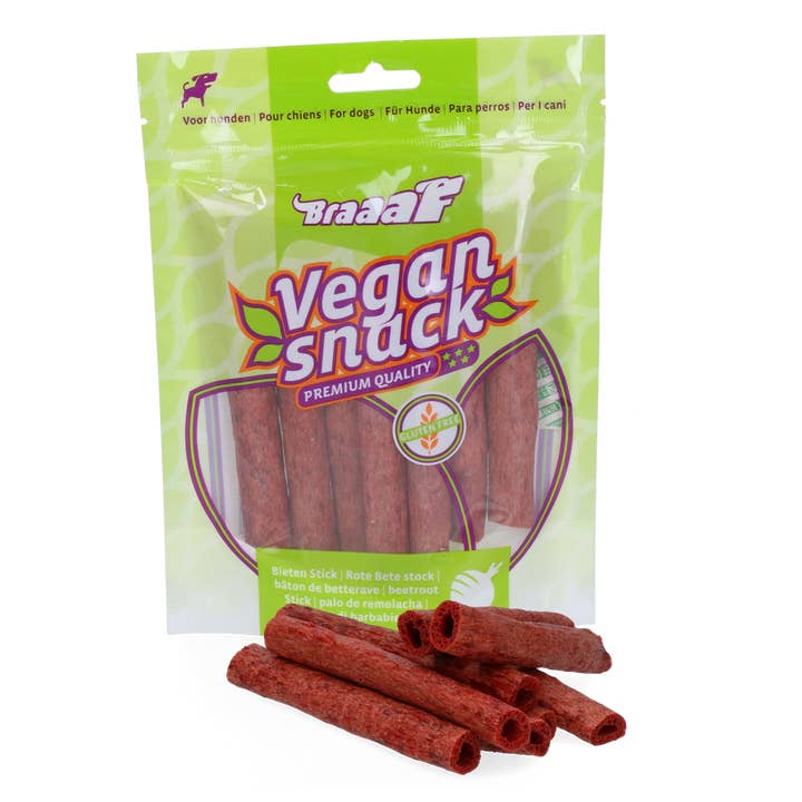 Braaaf Snack Vegano Palito de Remolacha Roja - 12 cm para venta al por mayor de Hofman Animal Care