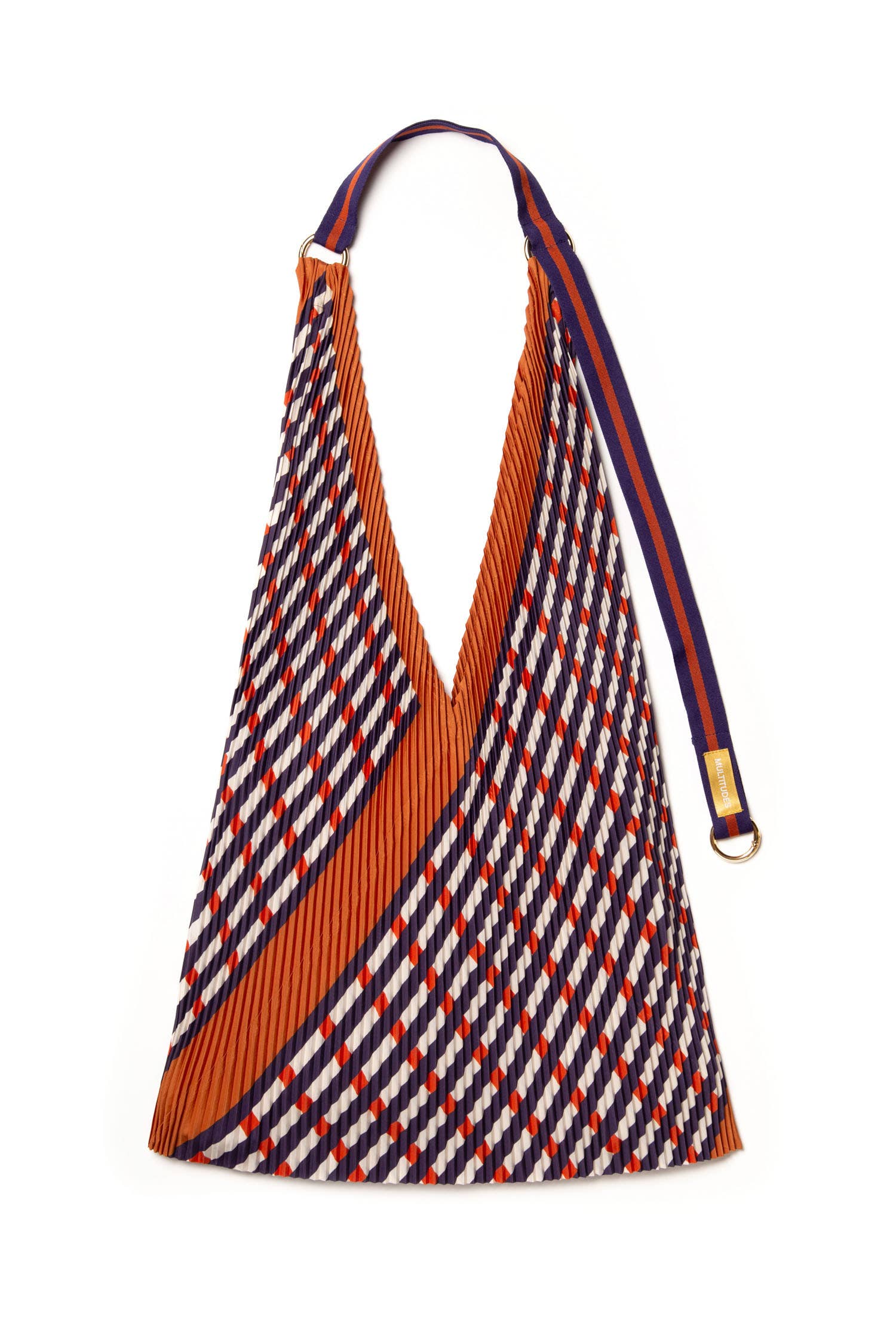 Multitudes – Bolsa de ombro – Mulher por atacado – Bolsa Sophia Terracota com pregas2