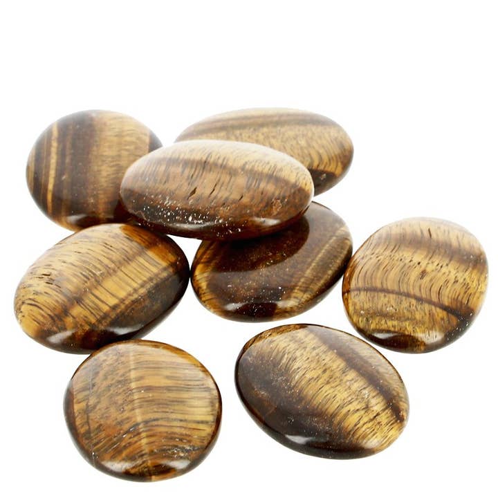 Artisans de Madagascar - Wholesale Spiritual Stone/Crystal - Tiger's Eye Stones EXTRA from 3.5 to 4 cm each
