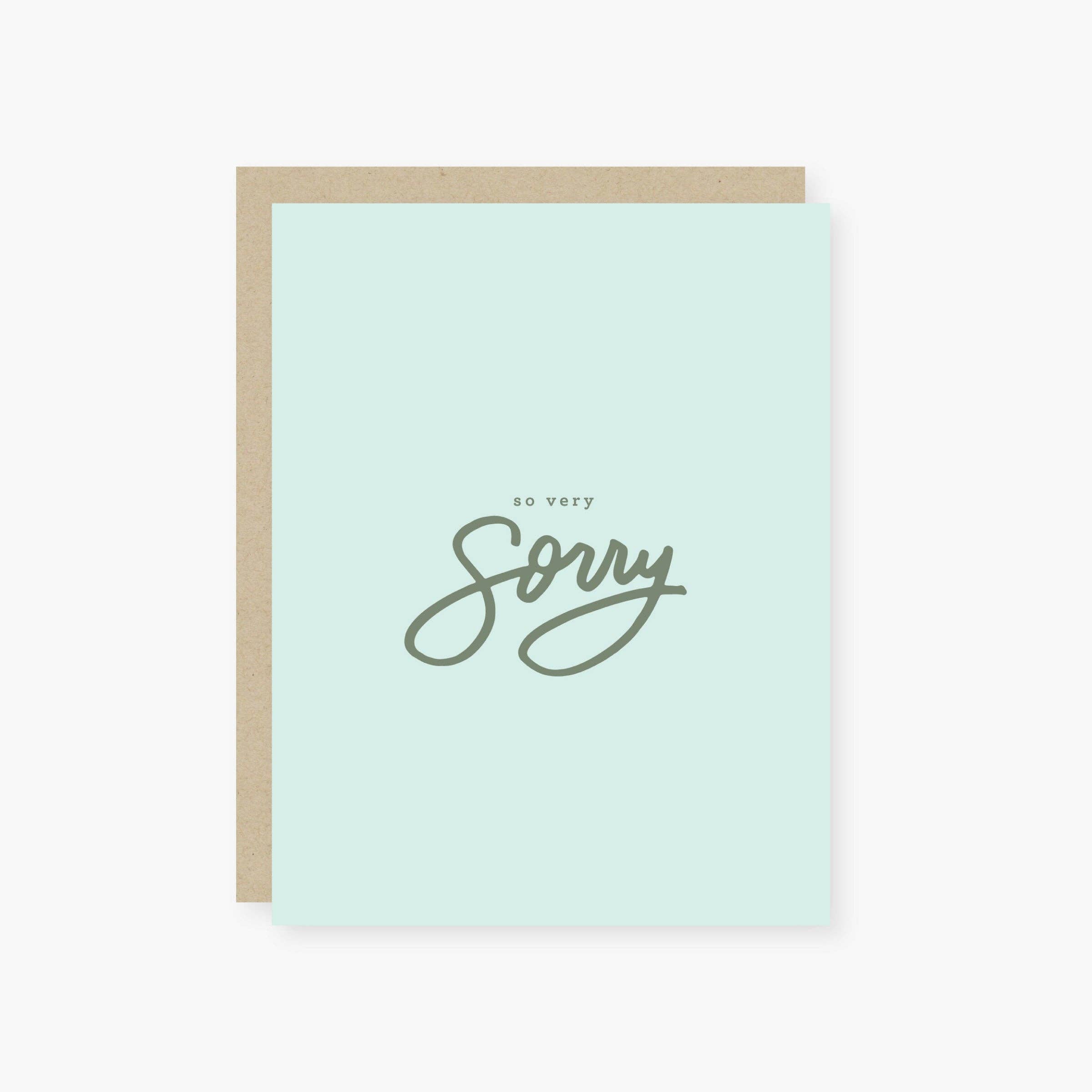 2021 Co. - Wholesale Sympathy Card - so very sorry empathy, apology card