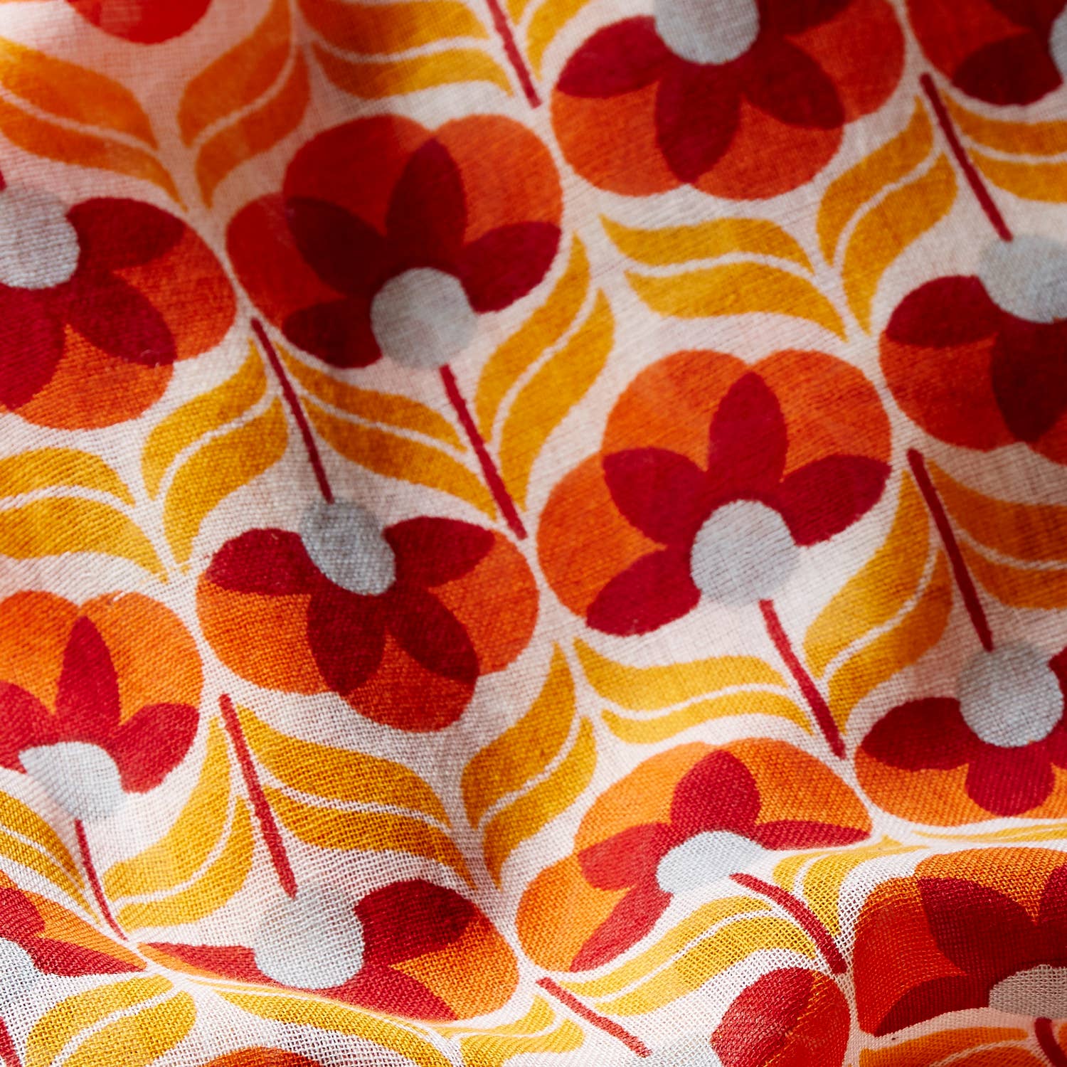 AV08 PARIS - Wholesale Scarf - Unisex - NAMIB MEN'S SCARF – ORGANIC COTTON – ORANGE PRINT3
