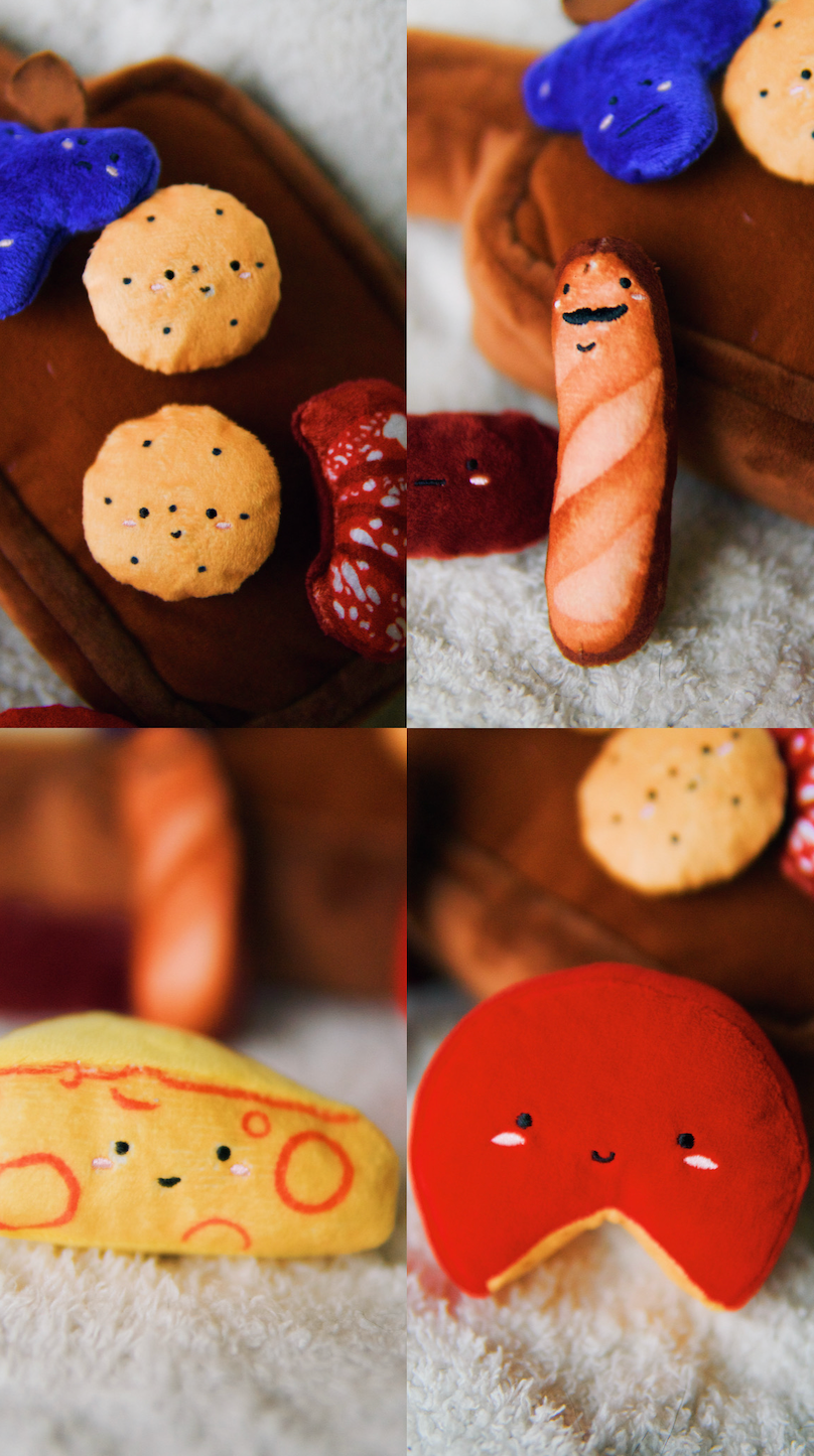 Woof & Co. - Wholesale Pet Plush Toy - Dog - Barkuterie Board Multipiece Pet Plush Toy Ecofriendly16