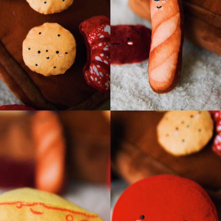 Woof & Co. - Wholesale Pet Plush Toy - Dog - Barkuterie Board Multipiece Pet Plush Toy Ecofriendly16