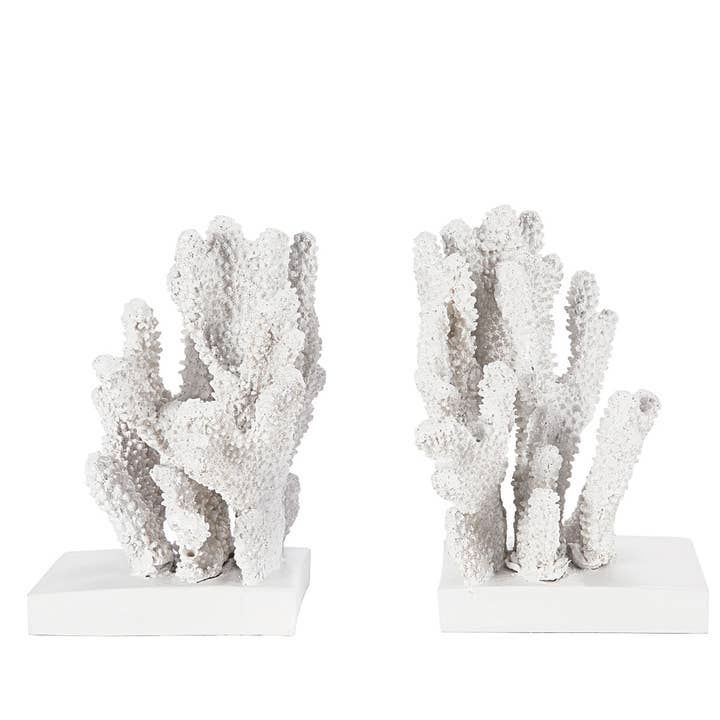 Andrea House - Wholesale Decorative Tabletop Object - White coral decorative bookend1