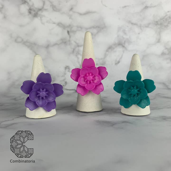 Bague Anémone Large pour la vente par Combinatoria