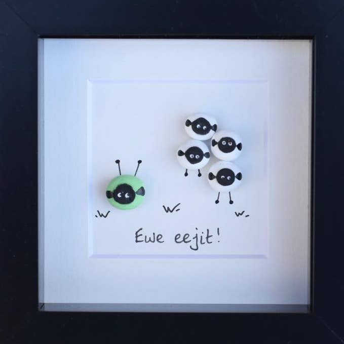 Ewe eejit! Sheep Art Print for wholesale by Simply Mourne