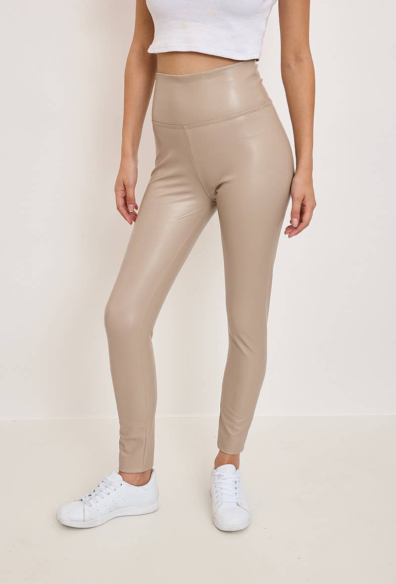 Orice - Wholesale Fashion Leggings - Women's - Slim faux leather leggings - Orice21