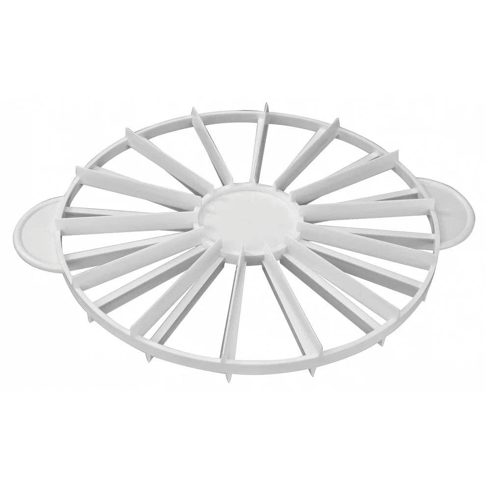EcoQuality - Wholesale Cake Stand - PCM-1012/1416, 10-16 Slices, White Double-sided Cake Marker, EA1