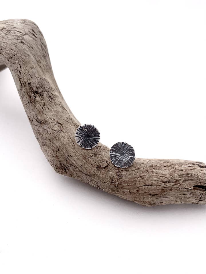 Texture Disc Studs for wholesale by Ludvik HandCrafted