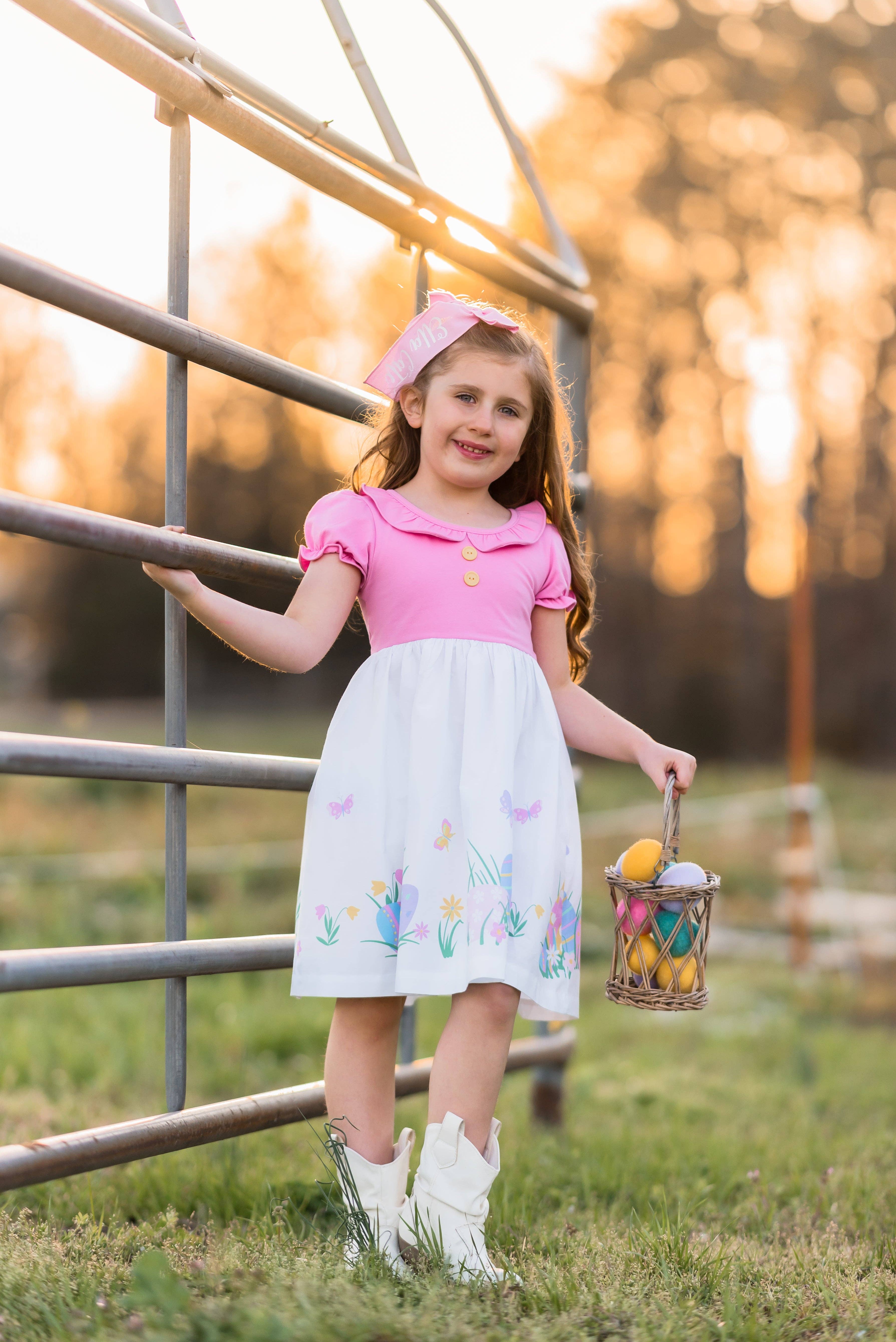 Posh Pickle - Wholesale Dress - Kids - Egg Hunt Knit Bodice Dress1