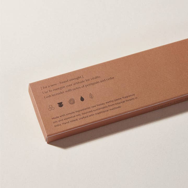 Looshi - Wholesale Incense - VIVACITY Natural Incense Sticks with Lavender, Petitgrain, Cedar1