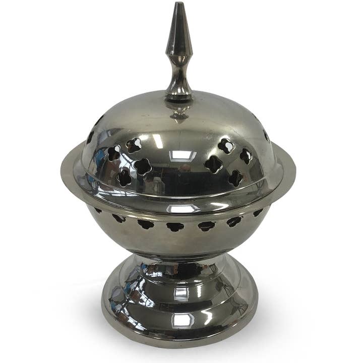 Nickel Incense Burner for wholesale by Green Tree