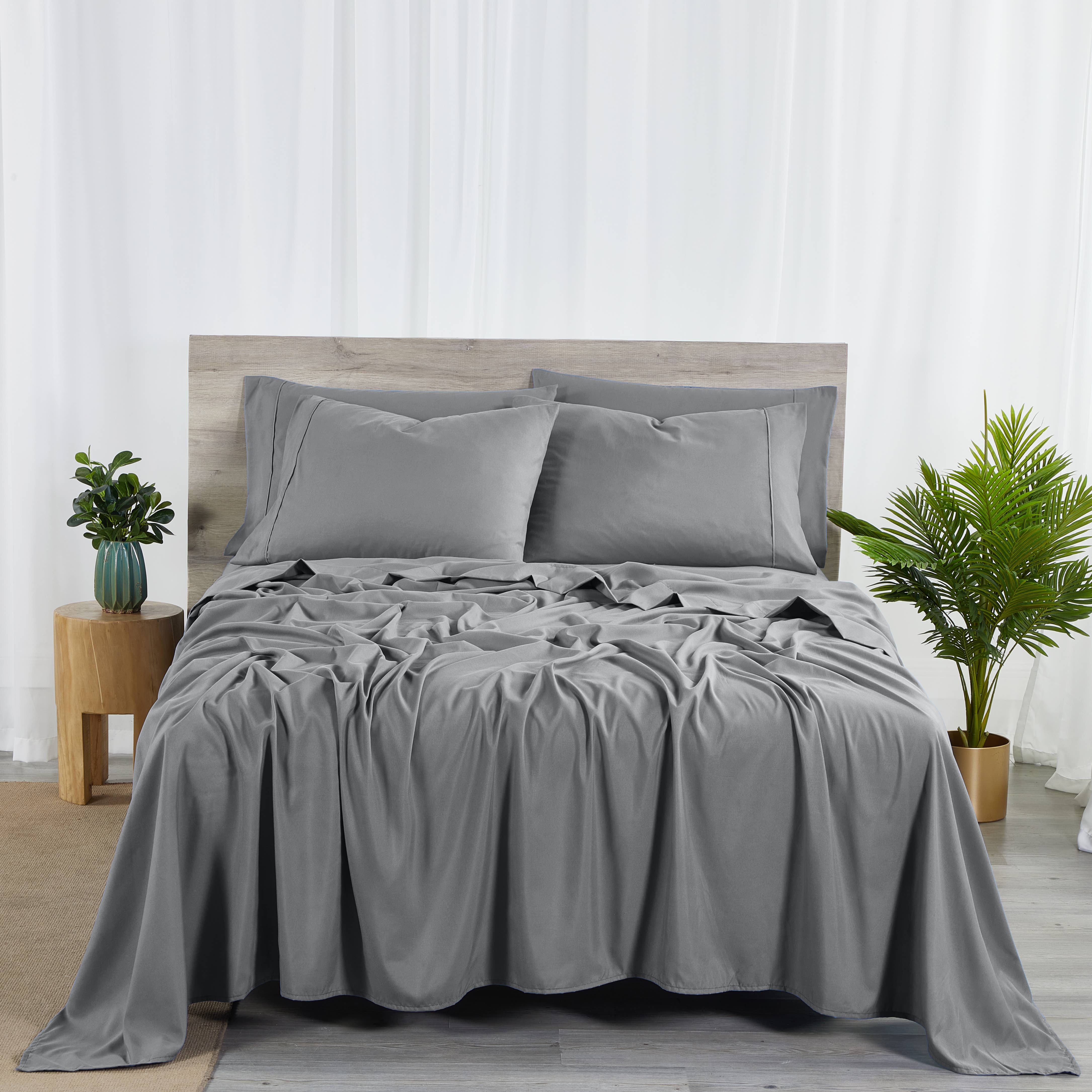 Bed Bath Fashions - Wholesale Sheet Set - Bibb Home 2000 Count 6-Piece Bamboo Sheet Set with Suregrip1