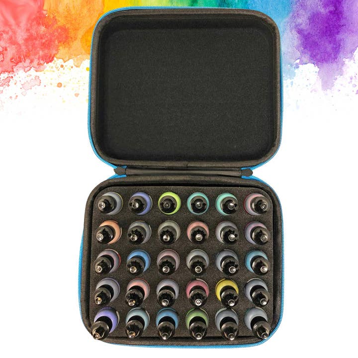 Pixiss - Wholesale Craft Supplies - PIXISS Alcohol Ink Storage Case - For Round Bottles