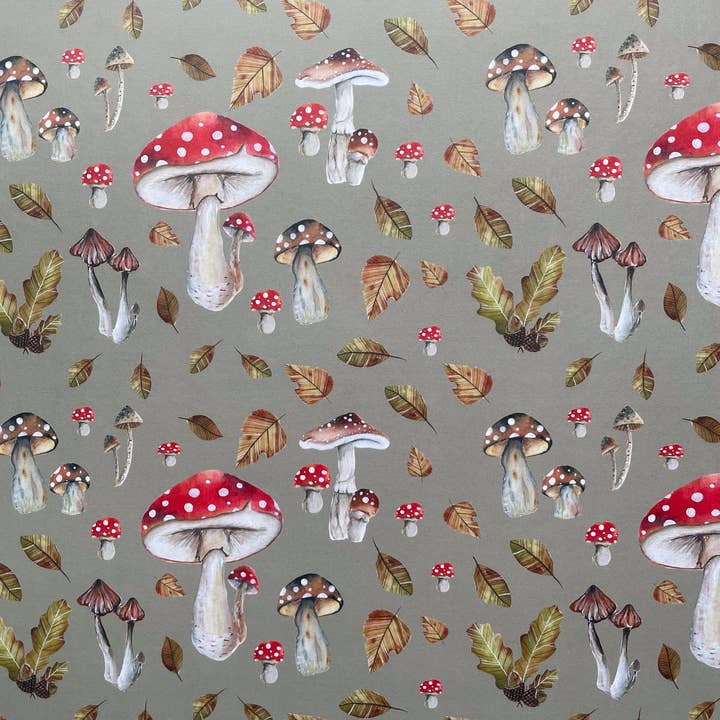 Flat Gift Wrap Sheet - Fungi for wholesale by Zoë Rose