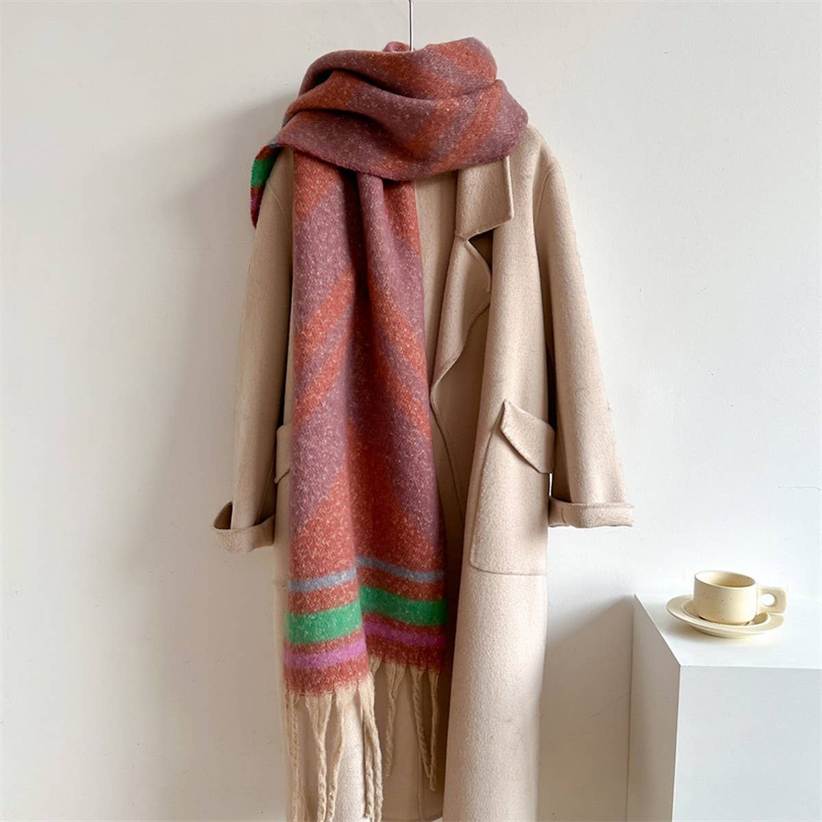 ACCITY - Wholesale Scarf - Women's - Autumn Winter Long Scarf - Thick Cozy Wrap_CWASC09741