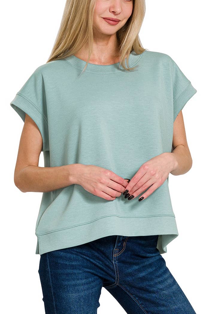 Vanilla Monkey - Wholesale Sweatshirt - Women's - Scuba Short Sleeve Sweatshirts8