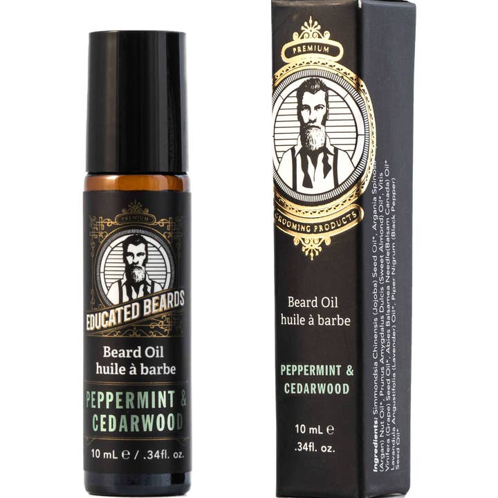 Pfefferminz-Zedernholz Bartöl 10ml/0,34fl.oz für den Großhandel von Educated Beards