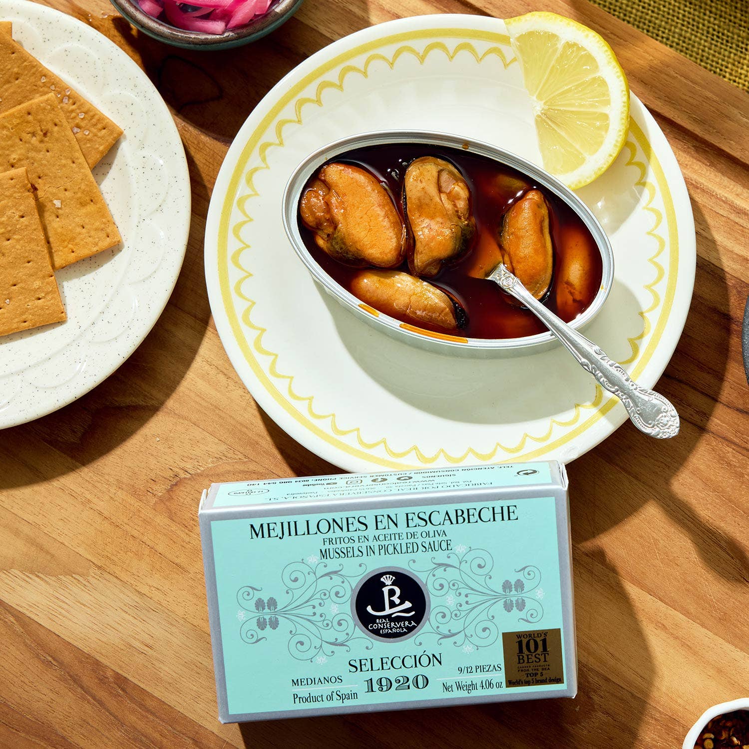 Lata - Wholesale Fish/seafood - Real Conservera Española Spiced Mussels in Pickled Sauce 09/12 - Selección 19201