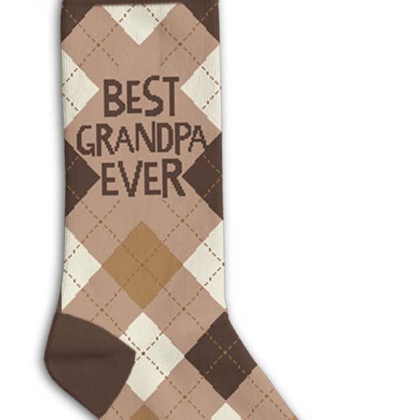 Best Grandpa Ever Socks for wholesale by Funatic - About Face Designs - Nice Enough Merch Co