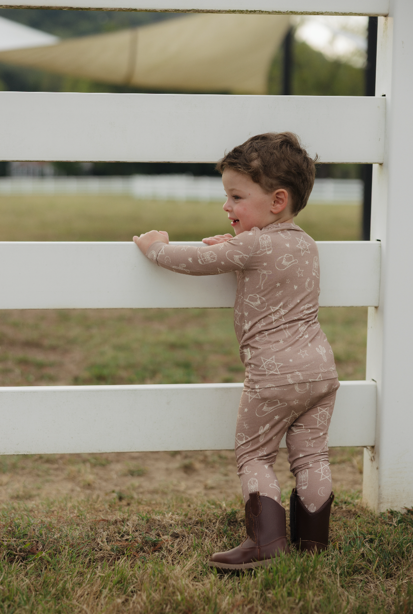 Lil Krew & Co - Wholesale Sleepwear Set - Kids - Rodeo Dreams Two Piece Bamboo Pajamas5