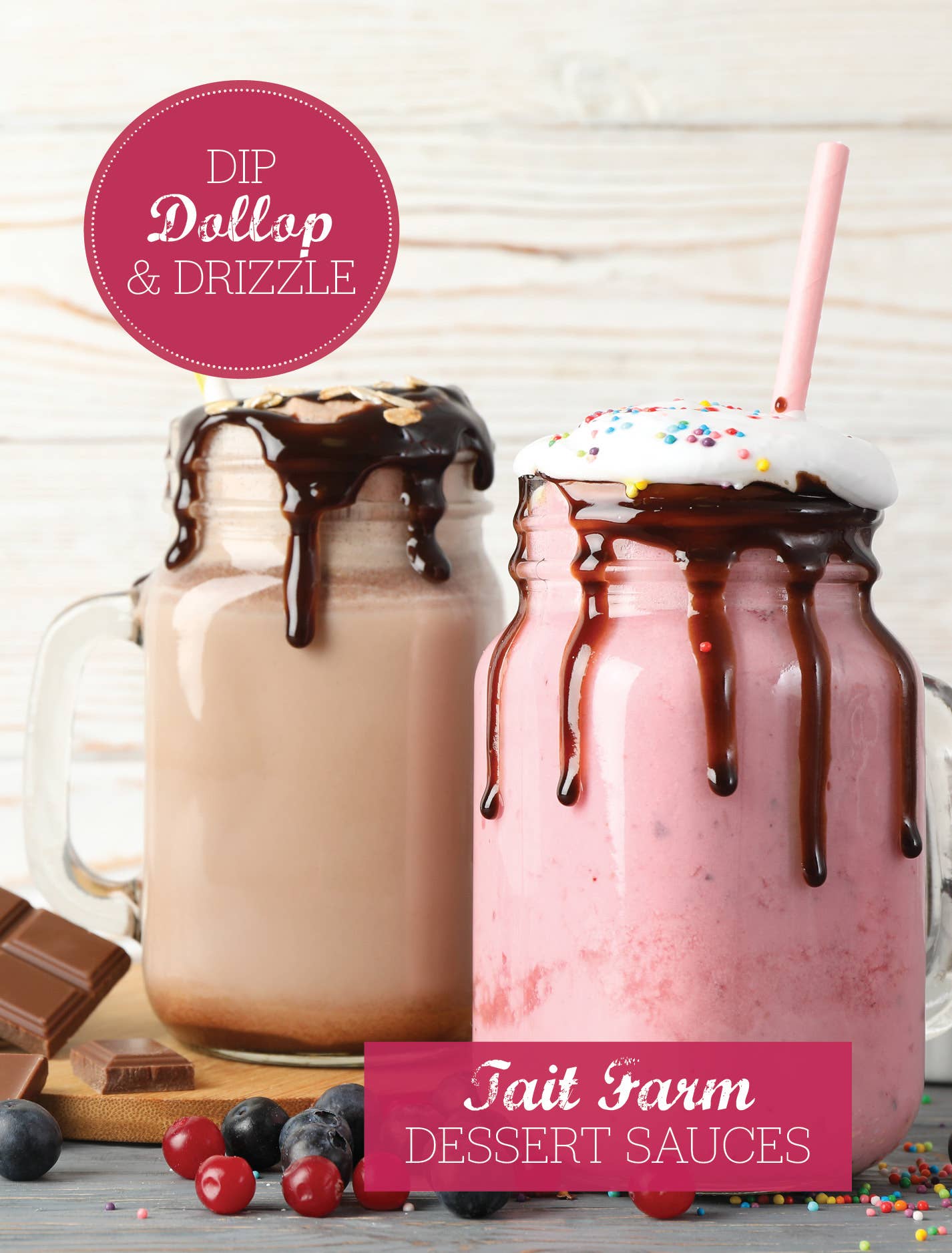 Tait Farm Foods - Wholesale Hot Fudge/Chocolate Spread - Strawberry Dark Chocolate Sauce3