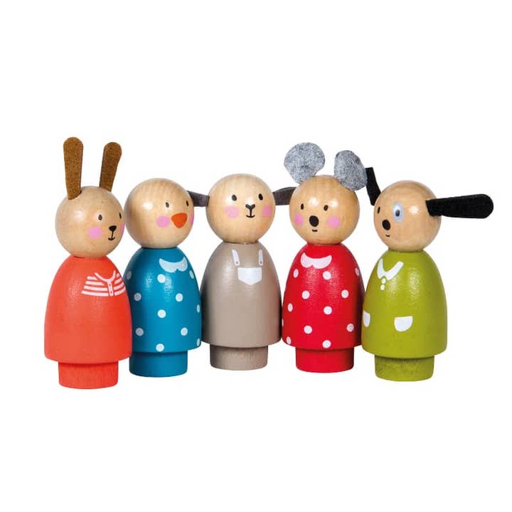Speedy Monkey - Wholesale Wood Toy - Kids - Asstd Wooden Characters - The Big Family